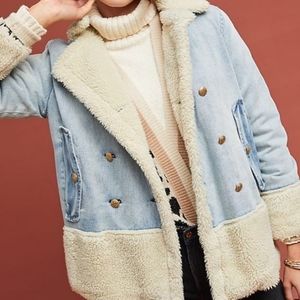McGuire Campo Denim Sherpa Jacket NWOT